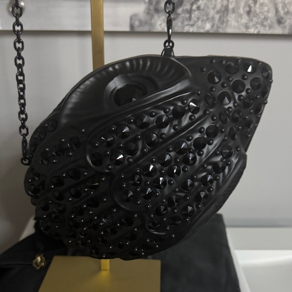Kurt Geiger Black Embellished Eagle Head Bag - Picture 8 of 15